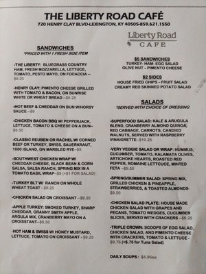 Menu photo 4 Liberty Road Cafe Lexington, KY
