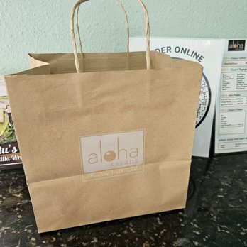 Aloha Salads - Takeout bag - Salad Near Me - Aiea, Hawaii Aloha Salads - Takeout bag - Salad Near Me - Aiea, Hawaii