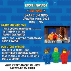 Bricks & Minifigs - Grand Opening Information!