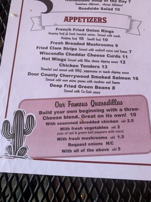 Menu photo 2 Coyote Roadhouse Baileys Harbor, WI Menu photo 2 Coyote Roadhouse Baileys Harbor, WI