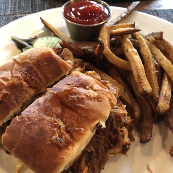 Undercurrent Restaurant - Maple smoked pulled pork sandwich - French Near Me - Greensboro, North Carolina Undercurrent Restaurant - Maple smoked pulled pork sandwich - French Near Me - Greensboro, North Carolina