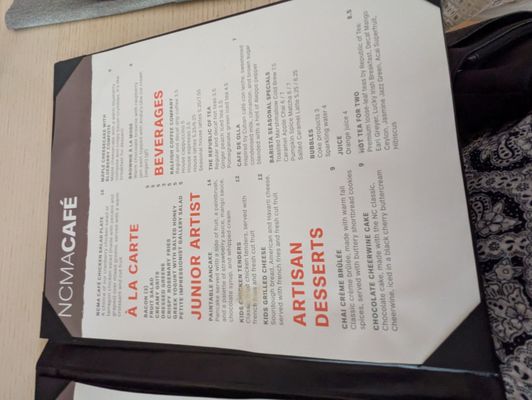 Menu photo 1 NCMA Cafe Raleigh, NC Menu photo 1 NCMA Cafe Raleigh, NC