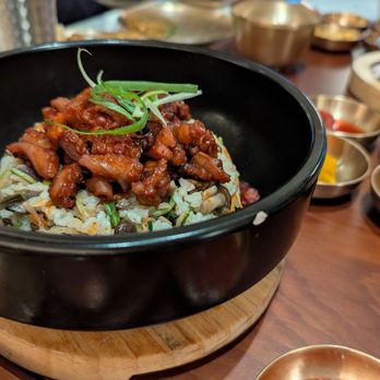 Kunjip Tofu - Spicy octopus bimbimbap with banchan - Korean Near Me - Mountain View, California Kunjip Tofu - Spicy octopus bimbimbap with banchan - Korean Near Me - Mountain View, California