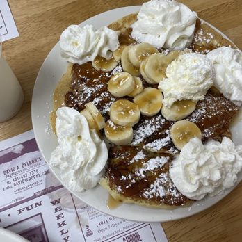 Homefries Restaurant - Caramel Walnut Banana Pancakes - Breakfast & Brunch Near Me - Johnston, Rhode Island