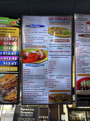 Menu photo 3 Taqueria Los Compadres Sacramento, CA