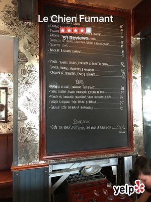 Menu photo 3 Le Chien Fumant Montreal, QC Menu photo 3 Le Chien Fumant Montreal, QC