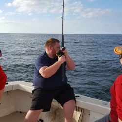 Sea Leveler Sport Fishing Charters - Reeling them in as fast as we could!!