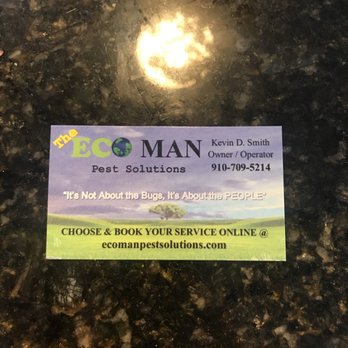 The Eco Man Pest Solutions - Business card since no one needs photos of dead wasps... - Pest Control Near Me - Durham, North Carolina The Eco Man Pest Solutions - Business card since no one needs photos of dead wasps... - Pest Control Near Me - Durham, North Carolina