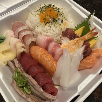 Haru Sushi - Chirashi to go :tamago, salmon, tuna, shrimp, calmari and more! - Japanese Near Me - Santa Maria, California Haru Sushi - Chirashi to go :tamago, salmon, tuna, shrimp, calmari and more! - Japanese Near Me - Santa Maria, California