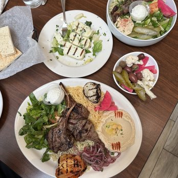 Taboon Mediterranean - LAMB CHOPS and BEEF KABAB BOWL - Mediterranean Near Me - Long Beach, California