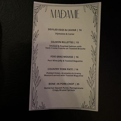 Menu photo 2 Madame Jersey City, NJ Menu photo 2 Madame Jersey City, NJ