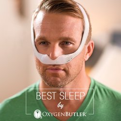 Oxygen Butler - The Dreamwear mask is perfect for those who want minimal contact. Side air chambers ensure air flow for side sleepers.