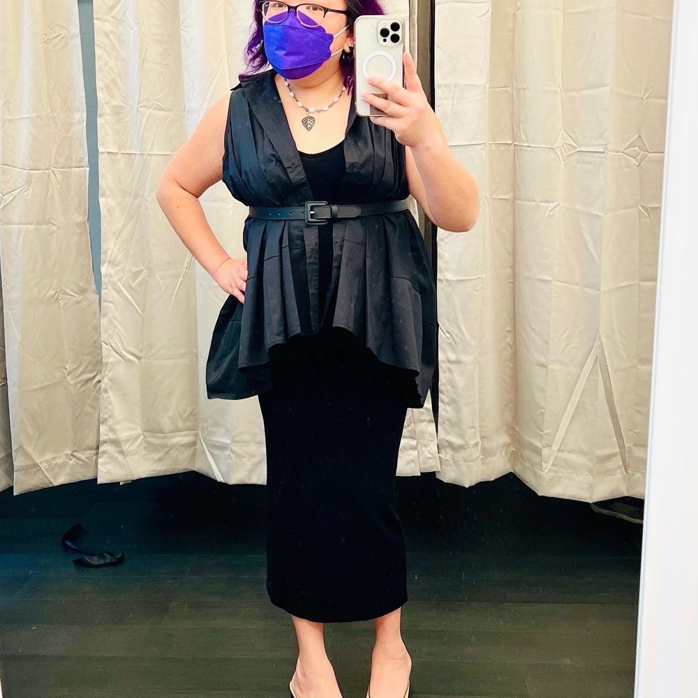 M Concept Shop - Pearl and leaf necklace, later joined by handsmithed bracelet. Pleated sleeveless top. Versatile LBD. Leather belt. Nude mules. - Jewelry Near Me - Philadelphia, Pennsylvania M Concept Shop - Pearl and leaf necklace, later joined by handsmithed bracelet. Pleated sleeveless top. Versatile LBD. Leather belt. Nude mules. - Jewelry Near Me - Philadelphia, Pennsylvania