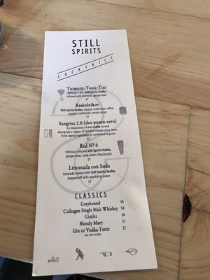 Menu photo 8 Still Spirits Albuquerque, NM