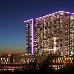 Salons of Dallas at Hi Line - The view of 1400 Hi Line from Highway 35 going into downtown Dallas