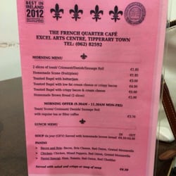 The French Quarter Cafe - Menu
