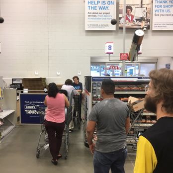 Lowe's Home Improvement - 7 people in line at 7:45. 7:48--same people. Ughh. - Hardware Stores Near Me - Greenville, South Carolina
