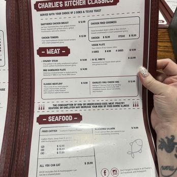 Charlie's Old Fashioned Kitchen - Menu - Burgers Near Me - Royse City, Texas