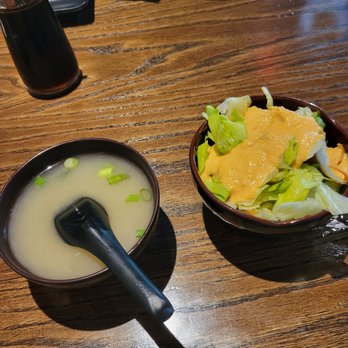 Kumo Sushi - Miso soup and house salad - Sushi Bars Near Me - Houston, Texas Kumo Sushi - Miso soup and house salad - Sushi Bars Near Me - Houston, Texas