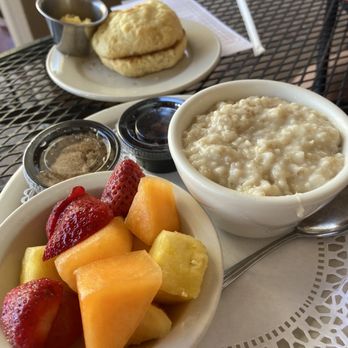 Toasted Mango Cafe - Oatmeal, fresh fruit, homemade biscuit with mango butter. - Cafes Near Me - Sarasota, Florida Toasted Mango Cafe - Oatmeal, fresh fruit, homemade biscuit with mango butter. - Cafes Near Me - Sarasota, Florida