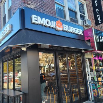 Emoji Burger - the front of the restaurant - Burgers Near Me - Astoria, New York Emoji Burger - the front of the restaurant - Burgers Near Me - Astoria, New York