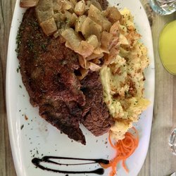 Forsthaus Heiligkreuz - Lecker Leber mit Zwiebeln und Kartoffelstampf