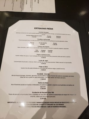 Menu photo 2 Lima 700 Ciudad de México, DIF Menu photo 2 Lima 700 Ciudad de México, DIF