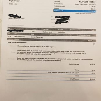 MobilityWorks - Clermont - Paid invoice from Mobility Works - Mobility Equipment Sales & Services Near Me - Clermont, Florida