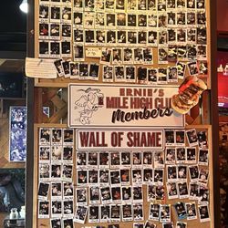 Burger Heaven - Wall of fame/wall of shame... for those who order and finish or not finish the mile high burger