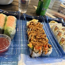 Shrimp Wrap, Tempura Shrimp Roll, Philadelphia Roll