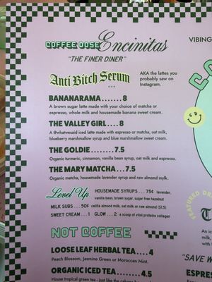 Menu photo 2 Coffee Dose Encinitas, CA Menu photo 2 Coffee Dose Encinitas, CA