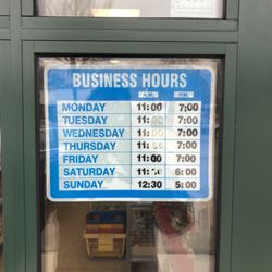 Lee's Oriental - Business hours