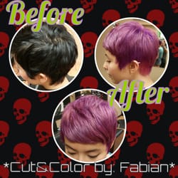 TRIBE SALON - Black to fuchsia....