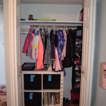 Sound Organizing Solutions - An organized closet and labeled bins makes everything easy to find! - Home Organization Near Me Sound Organizing Solutions - An organized closet and labeled bins makes everything easy to find! - Home Organization Near Me