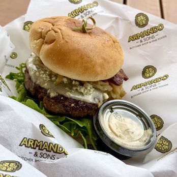 Armando & Sons Butcher Shop - Black & Bleu Elk Burger - Meat Shops Near Me - Reno, Nevada
