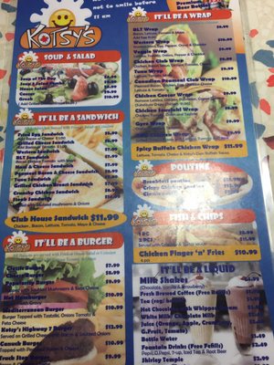 Menu photo 2 Kotsy's Restaurant Vaughan, ON