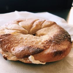 Binghamton Bagel & Deli - Ever tried a flagel before? A crunchy flat bagel with a soft middle. Yum!!