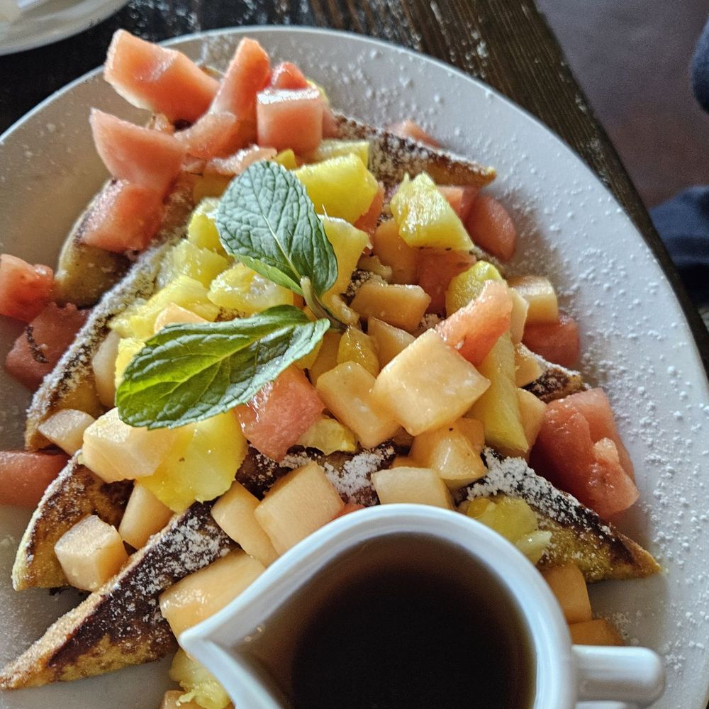 Fuego Argentinean Steak House - French toast with fruit - Argentine Near Me - Maui, Hawaii Fuego Argentinean Steak House - French toast with fruit - Argentine Near Me - Maui, Hawaii