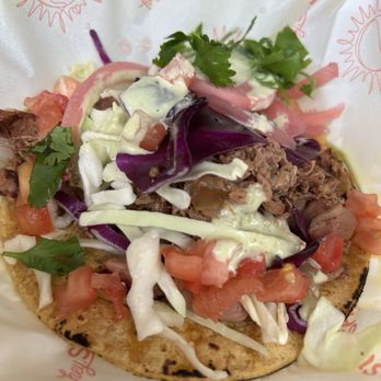 Hey, Sunshine Kitchen - Spicy jackfruit carnitas taco - Vegan Near Me - Culver City, California