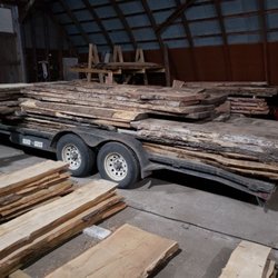 Buffalo Coulee Wood Products - Fresh load of slabs brought in.