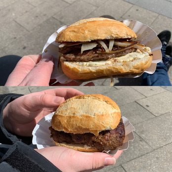 Fleischerei Kluckow - Luxusbrötchen Frikadellenbrötchen Beide lecker - Meat Shops Near Me - Hamburg, HH