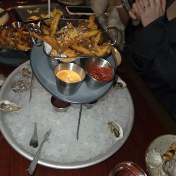 Aquarelle - Truffle fries. First time had no garlic, this was the 2nd time with garlic - Seafood Near Me - New York, New York Aquarelle - Truffle fries. First time had no garlic, this was the 2nd time with garlic - Seafood Near Me - New York, New York
