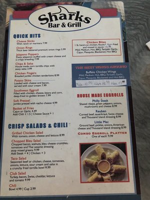 Menu photo 2 Sharks Bar & Grill Largo, FL Menu photo 2 Sharks Bar & Grill Largo, FL