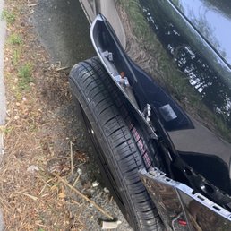 This is just 1 of many submitted to my insurance company!! This truck should not be sitting on the spare tire!!!! This is just 1 of many submitted to my insurance company!! This truck should not be sitting on the spare tire!!!!