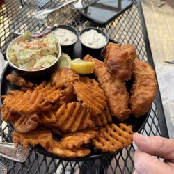 Old Mill Cafe - Salmon fish and chips