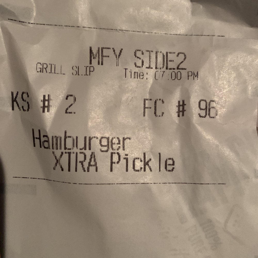 McDonald's - the receipt for a hamburger - Coffee & Tea Near Me - Highland, New York McDonald's - the receipt for a hamburger - Coffee & Tea Near Me - Highland, New York