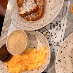 Golden Egg Pancake House - French Toast with Meat