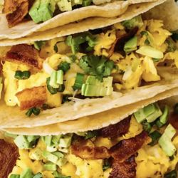 Rosita Jumpers Rentals - Bacon egg and cheese tacos