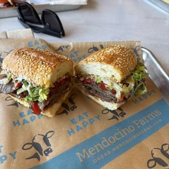 Mendocino Farms - Super flavour chimichuri steak sandwich - Salad Near Me - Santa Barbara, California Mendocino Farms - Super flavour chimichuri steak sandwich - Salad Near Me - Santa Barbara, California