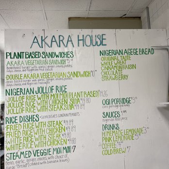 Akara House - Menu - Sandwiches Near Me - Brooklyn, New York Akara House - Menu - Sandwiches Near Me - Brooklyn, New York